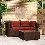 Minimalist 3 Piece Garden Lounge Set Relaxing Seating Summer