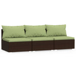 Modern 3 Seater Sofa with Cushions Outdoor Retreat Home Comfort
