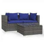 Decorative 3 Piece Garden Lounge Set Home Decor Accent Summer