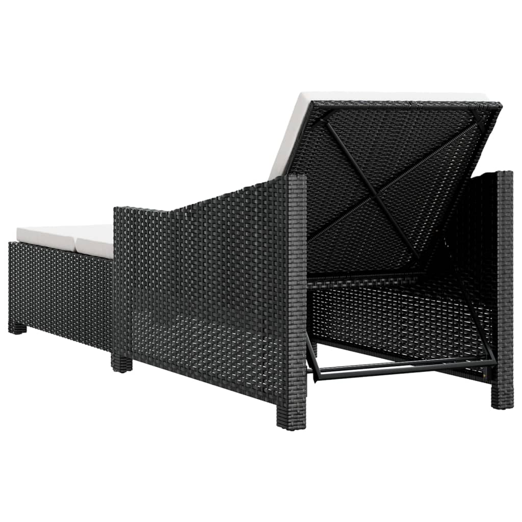 Comfortable Sun Lounger with Cream White Home Use Essentials 