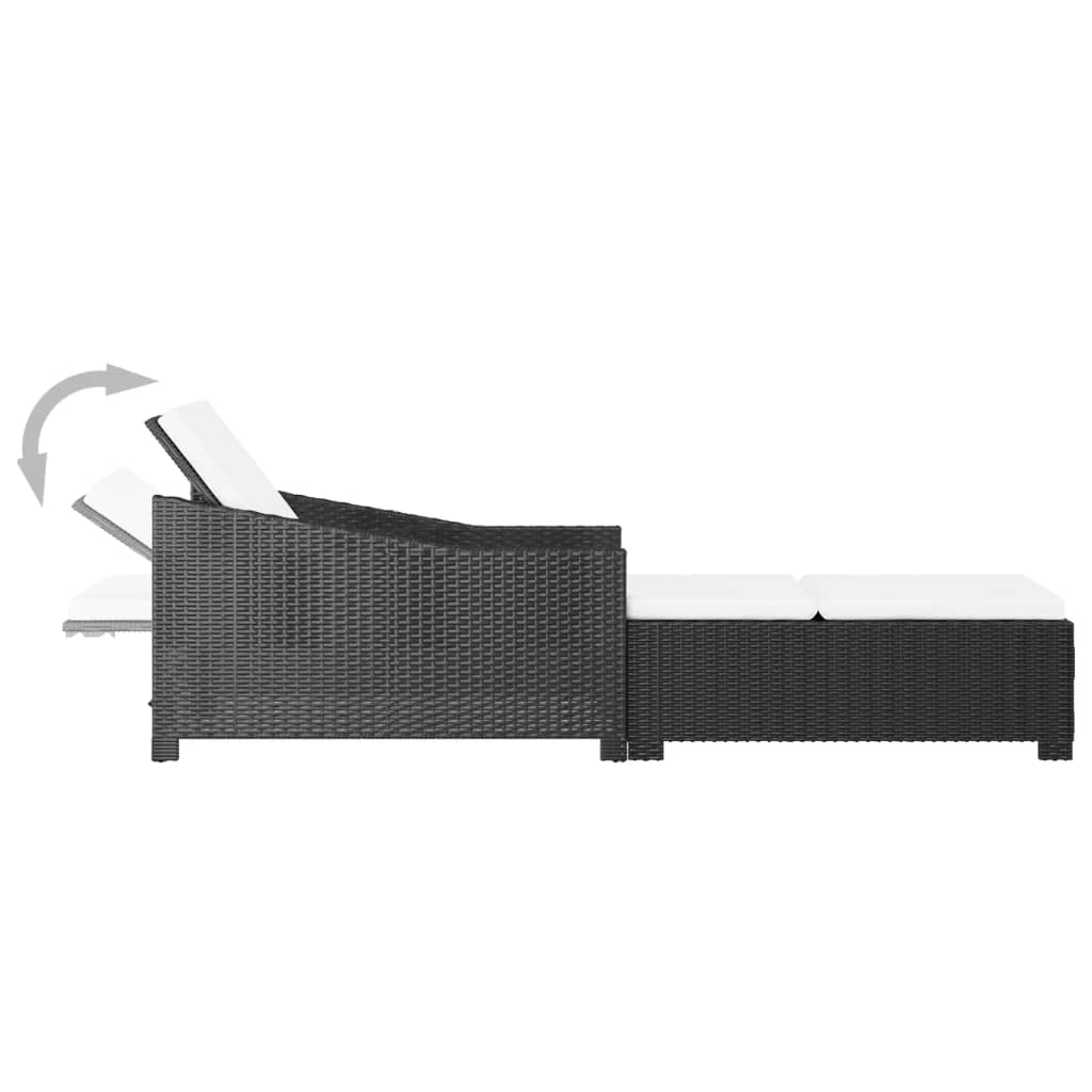 Comfortable Sun Lounger with Cream White Home Use Essentials 
