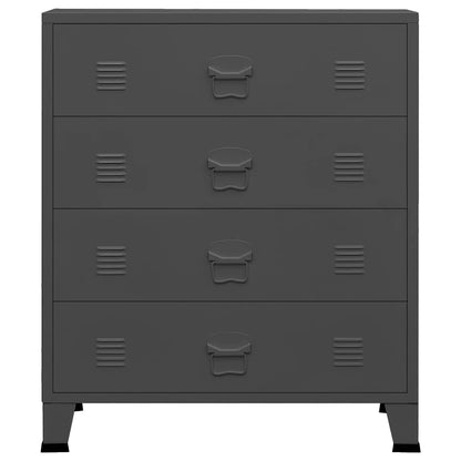 Industrial Drawer Cabinet Metal Storage Unit 4 Drawer with Air Vents