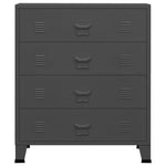 Industrial Drawer Cabinet Metal Storage Unit 4 Drawer with Air Vents