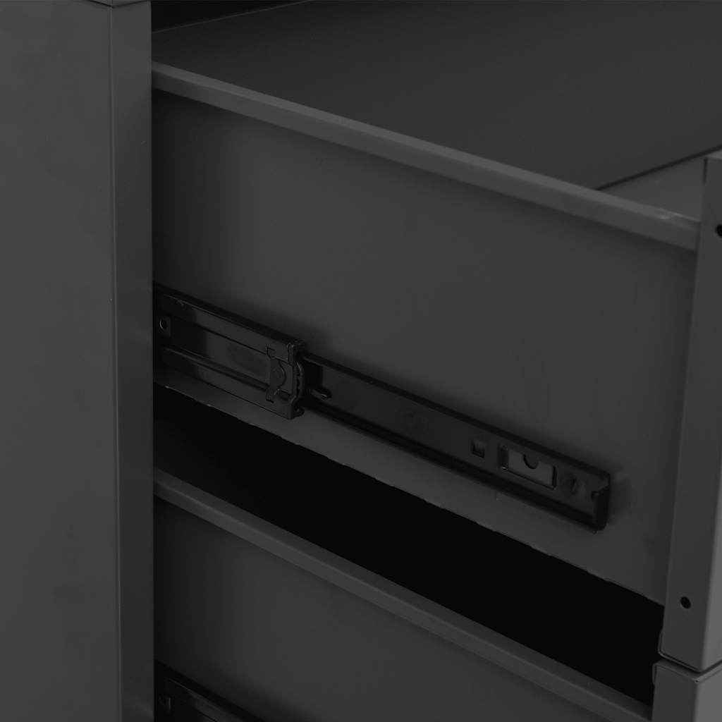 Industrial Drawer Cabinet Metal Storage Unit 4 Drawer with Air Vents