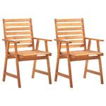 Acacia Dining Elegance: 3-Piece Solid Wood Garden Dining Set