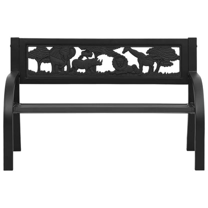 Kids Steel Garden Bench Outdoor Seat 86cm | HomeAndLiving
