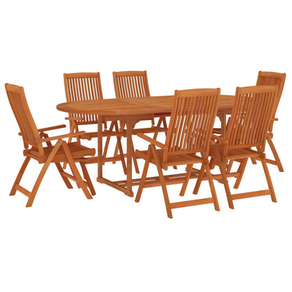 7 Piece Garden Dining Set Solid Wood