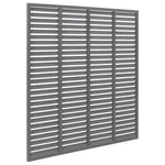 WPC Louvre Fence Panel 180x180cm Grey | HomeAndLiving