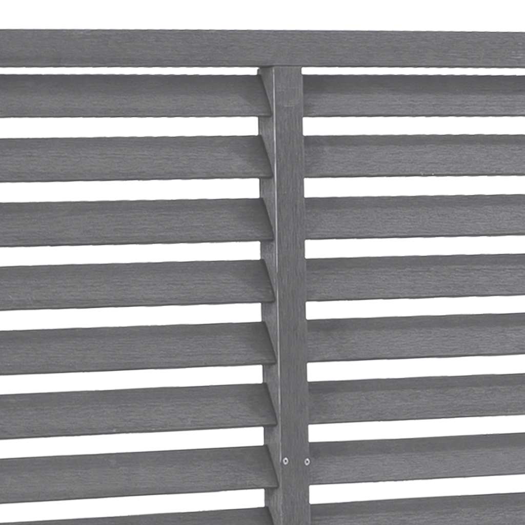 WPC Louvre Fence Panel 180x180cm Grey | HomeAndLiving