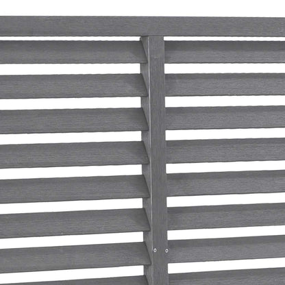 WPC Louvre Fence Panel 180x180cm Grey | HomeAndLiving