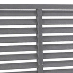 WPC Louvre Fence Panel 180x180cm Grey | HomeAndLiving