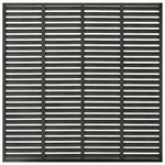 WPC Louvre Fence Panel 180x180cm Dark Grey | HomeAndLiving