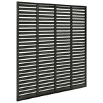 WPC Louvre Fence Panel 180x180cm Dark Grey | HomeAndLiving