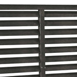 WPC Louvre Fence Panel 180x180cm Dark Grey | HomeAndLiving