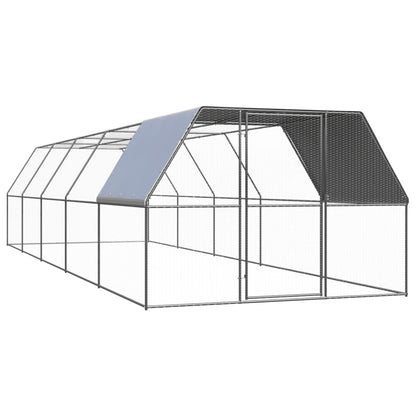 Chicken Coop Aviary Cage 3x10x2m Galvanised | HomeAndLiving