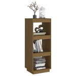 Book Cabinet/Standing Shelves Honey Brown Solid Pinewood