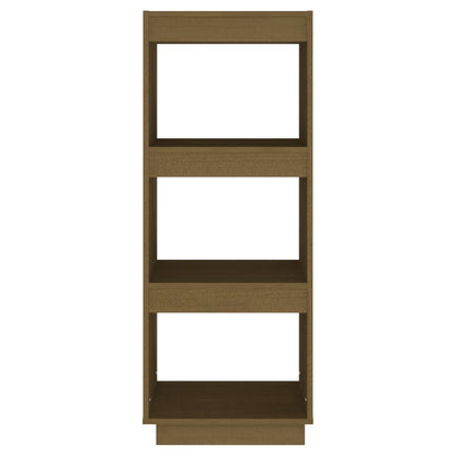 Book Cabinet/Standing Shelves Honey Brown Solid Pinewood