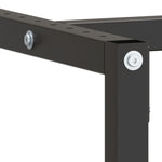 Metal Work Bench Frame 180cm Matte Black Red | HomeAndLiving