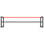 Metal Work Bench Frame 220cm Matte Black Red | HomeAndLiving