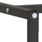Metal Work Bench Frame 220cm Matte Black Red | HomeAndLiving