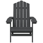 Adirondack Chair HDPE Outdoor Anthracite | HomeAndLiving
