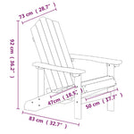 Adirondack Chair HDPE Outdoor Anthracite | HomeAndLiving