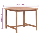 Durable Garden Dining Table 110x75 cm Daily Living Essential Summer