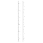 Wall Mounted Wine Rack 12 Bottle White Iron | HomeAndLiving