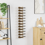 Wall Mounted Wine Rack 12 Bottle White Iron | HomeAndLiving