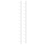 Wall Mounted Wine Rack 12 Bottle White Iron | HomeAndLiving