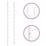 Wall Mounted Wine Rack 12 Bottle White Iron | HomeAndLiving