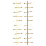 Wall Mounted Wine Rack 10 Bottles Gold Metal | HomeAndLiving