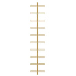 Wall Mounted Wine Rack 10 Bottles Gold Metal | HomeAndLiving
