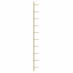 Wall Mounted Wine Rack 10 Bottles Gold Metal | HomeAndLiving