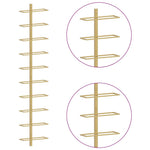 Wall Mounted Wine Rack 10 Bottles Gold Metal | HomeAndLiving