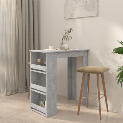 Bar Table With Storage Rack