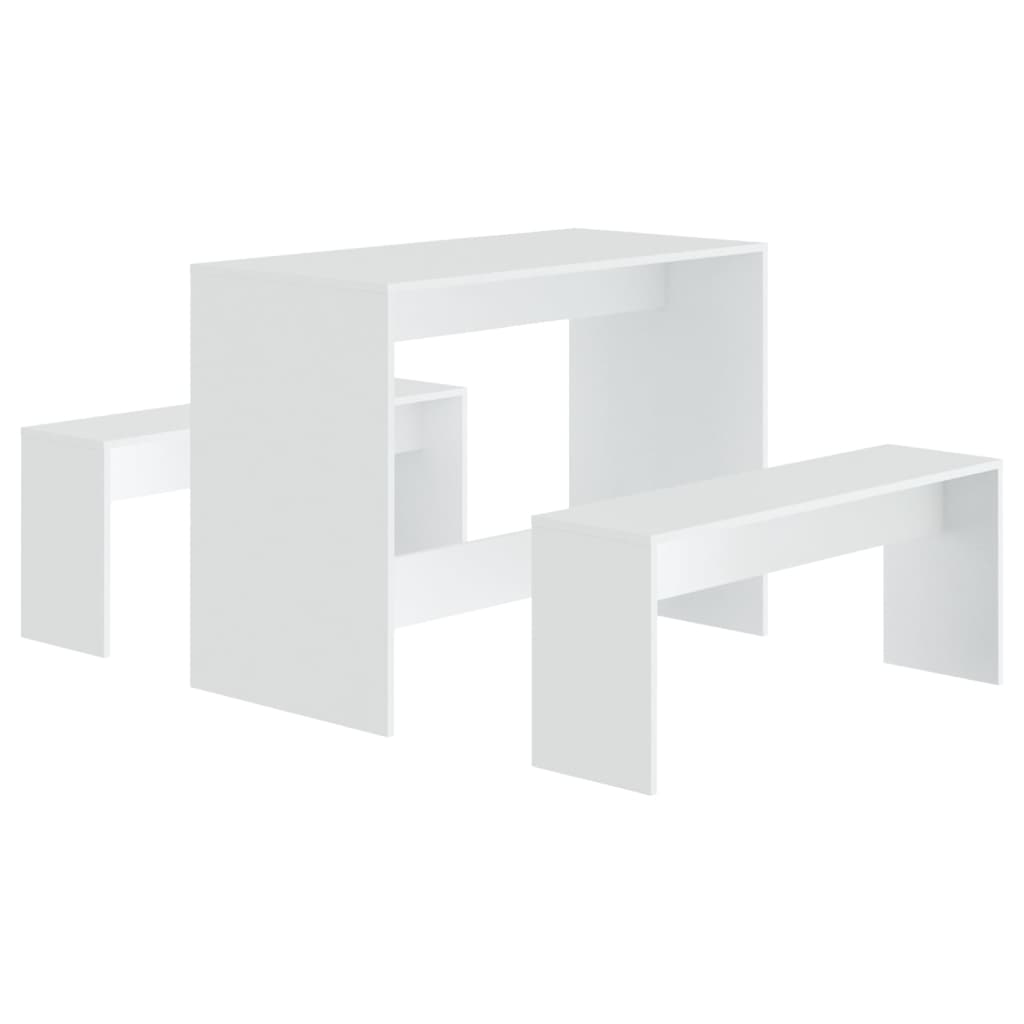 3 Piece Kitchen Dining Set Chipboard