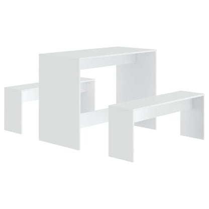 3 Piece Kitchen Dining Set Chipboard
