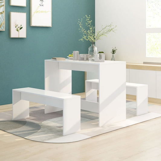 3 Piece Kitchen Dining Set Chipboard