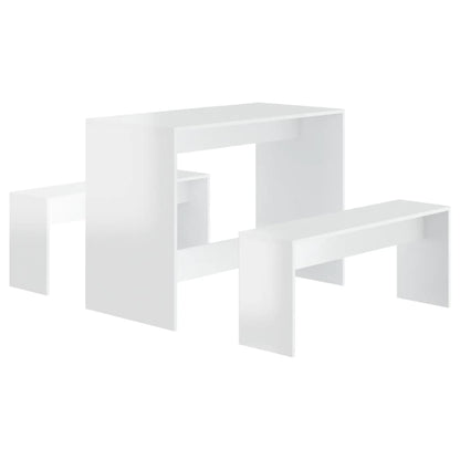 3 Piece Kitchen Dining Set Chipboard
