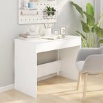 White Office Desk Drawers Engineered Wood | HomeAndLiving