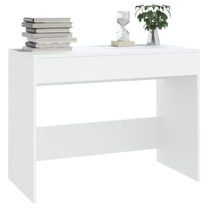 White Office Desk Drawers Engineered Wood | HomeAndLiving