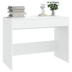 White Office Desk Drawers Engineered Wood | HomeAndLiving