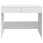 White Office Desk Drawers Engineered Wood | HomeAndLiving