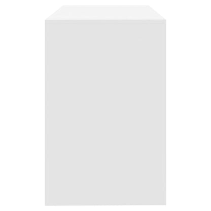 White Office Desk Drawers Engineered Wood | HomeAndLiving