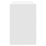 White Office Desk Drawers Engineered Wood | HomeAndLiving