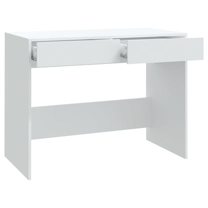 White Office Desk Drawers Engineered Wood | HomeAndLiving