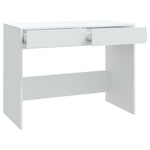 White Office Desk Drawers Engineered Wood | HomeAndLiving