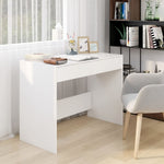 White Office Desk Drawers Engineered Wood | HomeAndLiving