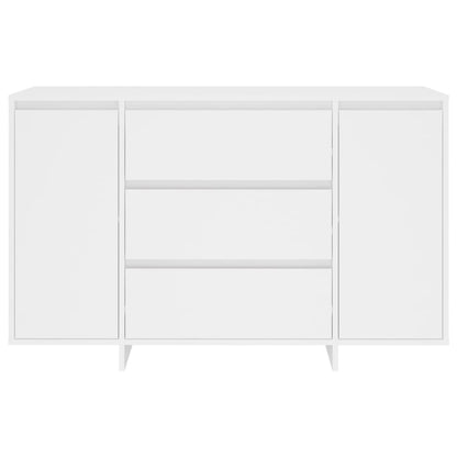 Buffets & Sideboard With 3 Drawers White Chipboard